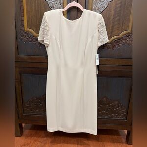 NWT Vintage Donna Morgan Embroidered Sleeve Mother of the Bride Dress